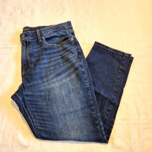 Lucky Brand men's size 40 x 30 dark wash jeans, 5 pocket, 121 slim straight VGUC